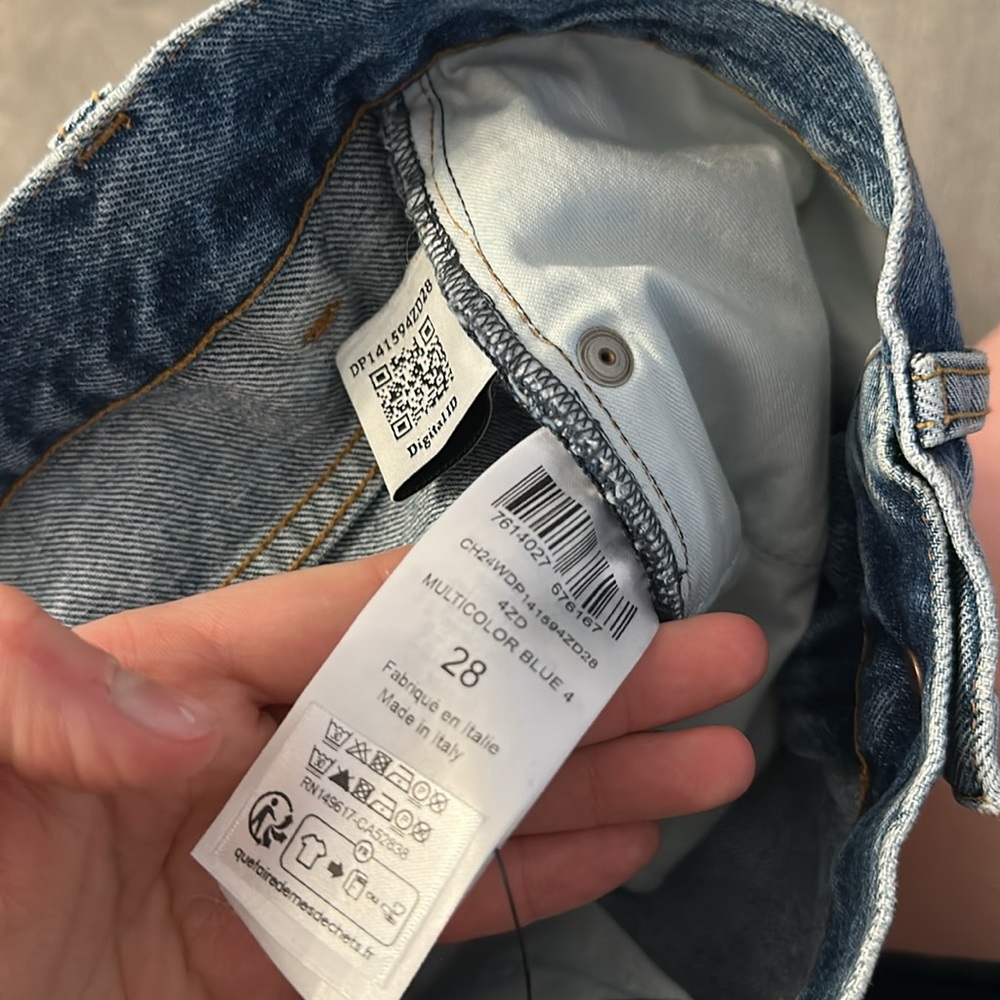 ✨ NWT CHLOE fall 2024 FLARED PATCHWORK JEANS IN DENIM - Picture 11 of 11